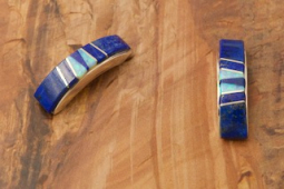 Calvin Begay Genuine Blue Lapis Sterling Silver Earrings